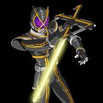  glowing highres kamen_rider kamen_rider_555 kamen_rider_kaixa male_focus md5_mismatch ooyama_(o-yama) solo sword weapon 