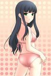  ass bad_id bad_pixiv_id bikini black_hair green_eyes itoshiki_rin momiji7728 sayonara_zetsubou_sensei solo swimsuit 