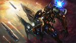  bad_pixiv_id cloud copyright_request lieqi_hun mecha no_humans sky space_craft star_(sky) starry_sky 