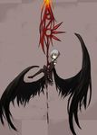  alternate_costume ganesagi highres red_eyes remilia_scarlet solo spear_the_gungnir touhou vampire weapon white_hair wings 