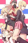  4girls ace_trainer_(pokemon) artist_request blonde_hair female furisode_girl_(pokemon) furisode_girl_karen lass_(pokemon) long_hair multiple_girls npc_trainer ogros pkmn_ranger_(pokemon) pokemon pokemon_xy twintails 