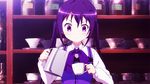  1girl animated animated_gif female gochuumon_wa_usagi_desu_ka? purple_eyes purple_hair solo spinning tedeza_rize twintails 
