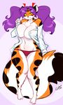  breasts chalo clothing feline female hair las_lindas mammal solo tiger tiggs 