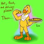  2014 animatronic avian bird bleuxwolf chica_(fnaf) chicken female five_nights_at_freddy&#039;s food machine mechanical pizza robot 