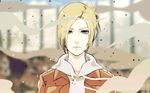  1girl animated animated_gif annie_leonhardt blonde_hair blood blue_eyes female_titan sad shingeki_no_kyojin solo spoilers standing tears 