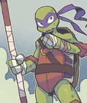  bad_id bad_pixiv_id bandages cowboy_shot donatello face_mask green_skin male_focus mask sanjiro_(tenshin_anman) solo staff teenage_mutant_ninja_turtles 