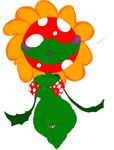  &lt;3 big_breasts bikini blush bra breasts chubby clothing female flora_fauna flower heartman98 lips mario_bros monster nintendo petey_piranha plain_background plant smooch swimsuit underwear video_games white_background wide_hips 