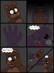  animatronic bear blue_eyes bonnie_(fnaf) bow_tie comic five_nights_at_freddy&#039;s fnaf_the_alternative_story freddy_(fnaf) lagomorph lucioro machine male mammal mechanical rabbit robot 