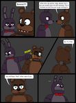  animatronic bear blue_eyes bonnie_(fnaf) bow_tie comic five_nights_at_freddy&#039;s fnaf_the_alternative_story freddy_(fnaf) hat lagomorph lucioro machine male mammal mechanical rabbit robot top_hat 