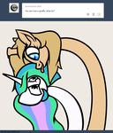  2015 backy equine fan_character female feral friendship_is_magic fur giraffe hair horn horse mammal my_little_pony princess_celestia_(mlp) slavedemorto unicorn 