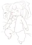  anthro bed canine eyes_closed female fox hair kemono mammal pajamas rajio short_hair sleeping solo 