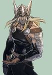  armor blonde_hair helmet long_hair male_focus marvel nikumeron solo thor_(marvel) 