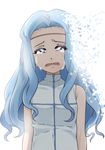  blue_eyes blue_hair crying dissolving ezekiel_(junketsu_no_maria) highres junketsu_no_maria long_hair looking_at_viewer solo tears wo_jianqiang_fu_guo 