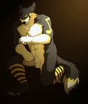  abs anthro biceps black_nose canine clefwolf fur l-i-t-t-l-e_f-i-r-e male mammal muscles pecs wolf 