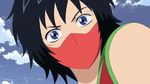  1girl animated animated_gif black_hair blue_eyes female girl lowres rin rin_(toriko) screencap toriko toriko_(series) 