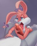  anthro babs_bunny barefoot bow buckteeth bugs_bunny butt erection fellatio female fur half-closed_eyes lagomorph licking long_ears looney_tunes male male/female mammal nude open_mouth oral penis rabbit saransaran sex tiny_toon_adventures tongue tongue_out warner_brothers young 