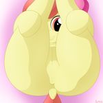  2015 anus apple_bloom_(mlp) butt cub dock earth_pony equine female feral friendship_is_magic fur hair horse lamiaaaa mammal my_little_pony orange_eyes pony presenting presenting_hindquarters pussy red_hair smile solo yellow_fur young 