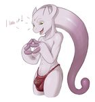  clothing dialogue dreiker loincloth mega_evolution mega_mewtwo_y mewtwo nintendo plain_background pok&eacute;mon video_games white_background 