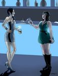  alcohol anthro arabesque beverage clothing cup duo female human magic mammal nightclub wand 
