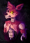  animatronic canine darkhunter666 eye_patch eyewear five_nights_at_freddy&#039;s fox foxy_(fnaf) glowing glowing_eyes machine mammal mechanical robot teeth yellow_eyes 