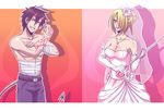  1boy 1girl beelzebub_(manga) blonde_hair brown_hair dress earring earrings green_eyes hilda_(beelzebub) jewelry karoll_ann necklace oga_tatsumi sword weapon 