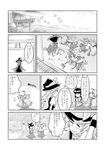  alice_margatroid ascot bad_id bad_pixiv_id blush capelet chen comic greyscale hakurei_reimu hat ibuki_suika kirisame_marisa kochiya_sanae long_hair monochrome moriya_suwako multiple_girls non_(z-art) open_mouth short_hair sleeping touhou translation_request witch_hat yakumo_ran yasaka_kanako 