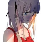  bare_shoulders blonde_hair blue_eyes blush crying crying_with_eyes_open ddal long_hair saenai_heroine_no_sodatekata sawamura_spencer_eriri solo tears twintails 