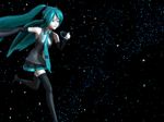  animated animated_gif hatsune_miku long_hair lowres running solo space thighhighs twintails vocaloid 