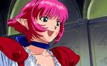  animated animated_gif cala green_eyes pink_hair pointy_ears short_hair smile solo viper viper_rsr 