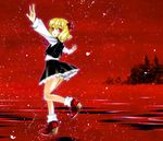  blonde_hair hair_ribbon kawaizumi_pome red_eyes ribbon rumia short_hair solo touhou 