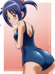  ass awa blush hayate_no_gotoku! looking_back nishizawa_ayumu one-piece_swimsuit school_swimsuit solo swimsuit 