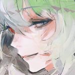  bad_id bad_twitter_id eto_(tokyo_ghoul) face green_eyes green_hair heterochromia ishida_sui light_smile lowres profile red_eyes solo tokyo_ghoul upper_body 