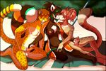  anthro avery balls breasts cheetah clothing erection feline female group group_sex kissing licking lynx male male/female mammal masturbation nipples nude panties penis red_panda roanoak sex snowcheetah threesome tongue tongue_out underwear vega 