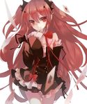  card jne krul_tepes owari_no_seraph playing_card pointy_ears red_eyes red_hair 