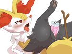  2015 blush braixen canine dagasi dildo female fox fur inner_ear_fluff insertion mammal nintendo open_mouth pawpads paws penetration plain_background pok&eacute;mon pussy red_eyes saliva sex_toy solo stick tears teeth tongue tongue_out vaginal vaginal_penetration vibrator video_games white_background 