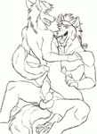  2015 anal anal_penetration animated anthro balls black_and_white canine cum cum_in_ass cum_inside duo erection fuckie fur hair male male/male mammal monochrome nude open_mouth penetration penis sex tongue tongue_out 