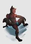  alex_nighthound arcticorange bulge canine clothing dog jockstrap looking_at_viewer male mammal solo underwear 