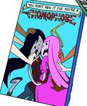  adventure_time candy crown duo english_text fangs female hair marceline not_furry one_eye_closed pink_hair princess_bubblegum sandals text vampire 