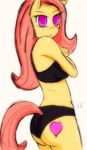  2015 anthro blush breasts clothing cute equine female friendship_is_magic fur hair horse kais9 looking_at_viewer mammal my_little_pony pony pose smile solo standing top 