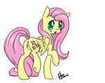  blue_eyes blush equine fluttershy_(mlp) friendship_is_magic hannahugs horse mammal my_little_pony pegasus pony pussy wings 