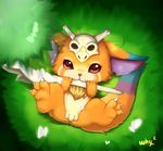  2014 arthropod balls butterfly cub cute feral fur gnar_(league_of_legends) insect league_of_legends male mammal nude penis skull solo taiyooh_(artist) teeth video_games weapon wings young 