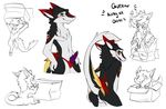  balls blush bow box cute gustav looking_at_viewer penis remonpie sergal solo 