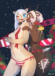  blue_eyes cervine christmas conventient_censoring deer female hair holidays kemono long_hair mammal one_eye_closed open_mouth pink_eyes unknown_artist white_hair 