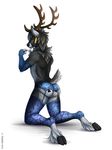  antlers butt cervine crossdressing cute deer fluff fluffy garter girly horn jb_greymane legwear mammal pinup pose socks stockings tazara 