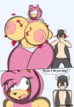  2015 amy_rose anthro areola big_breasts breast_expansion breasts clothing erect_nipples fan_character female hedgehog male mammal nipples sega sonic_(series) supersonicrulaa torn_clothing unknown_species 