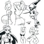  alternate_costume animal_ears arms_up ass ass_shake back backless_outfit breasts cat_ears cat_tail cerebella_(skullgirls) cleavage collage dated detached_sleeves filia_(skullgirls) from_behind greyscale handstand kicking large_breasts leotard leviathan_(skullgirls) long_hair monochrome ms._fortune_(skullgirls) multiple_girls necktie playboy_bunny_leotard school_uniform skullgirls squigly_(skullgirls) stitched_mouth stitches tail tsukudani_(coke-buta) underboob upside-down valentine_(skullgirls) 