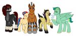  2015 captainsangre_(artist) equine eye_patch eyewear fan_character female feral glasses horn horse machine male mammal mechanical my_little_pony pegasus robot unicorn wings 