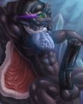  abs animal_genitalia anthro anthrofied armpits balls big_penis cape equine erection friendship_is_magic glenskunk hair horn horse horsecock king king_sombra_(mlp) long_hair male mammal manly muscles my_little_pony nude pecs penis raised_arm royalty sharp_teeth sitting smile solo spread_legs spreading teeth thick_penis unicorn 