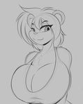  2015 anthro bear big_breasts breasts cleavage clothed clothing female mammal mastergodai solo 