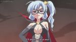  animated animated_gif arsene blue_hair breast_expansion breasts crown domino_mask elbow_gloves gloves large_breasts mask pasties purple_eyes star_pasties tantei_opera_milky_holmes watermark 